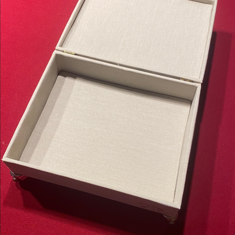 Elegant Cream Storage Box